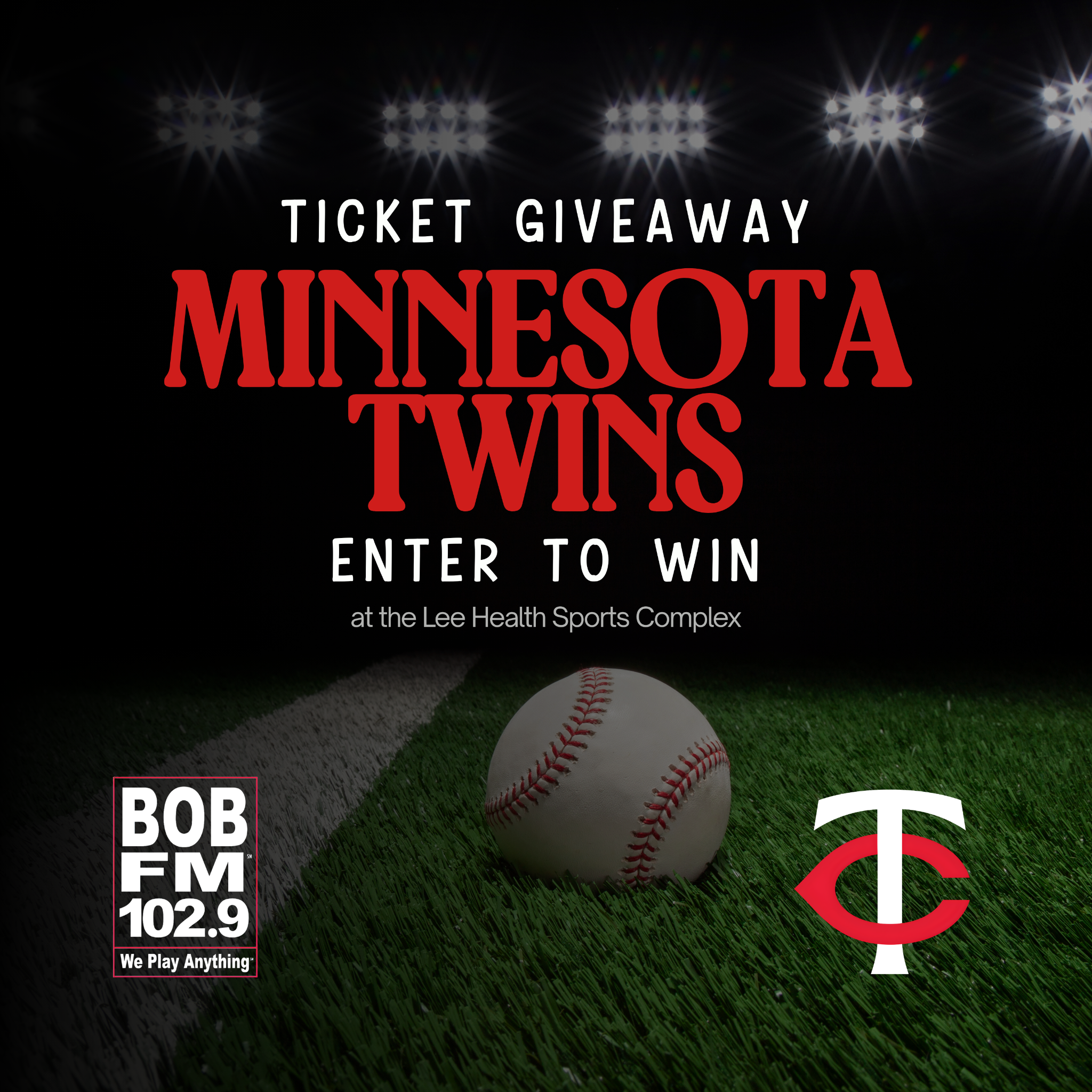 102.9 Bob FM ticket giveaway creative